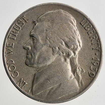 1939 US USA Jefferson Nickel 5 Cents Coin | Fine Collectable Grade