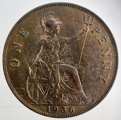 1936 George V One Penny Coin | Very High Grade