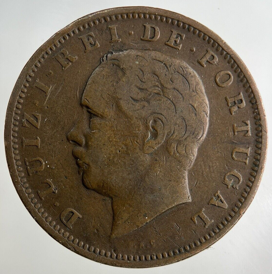 1884 Portugal XX 20 Reis Coin | Fine Collectable Grade