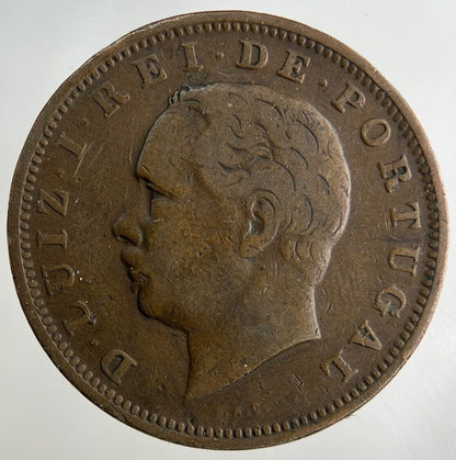 1884 Portugal XX 20 Reis Coin | Fine Collectable Grade