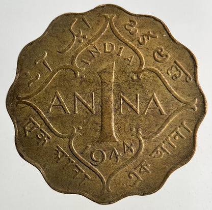 1944 India 1 Anna Coin | Fine Collectable Grade