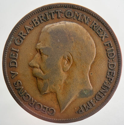 1920 George V One Penny Coin | Fine Collectable Grade