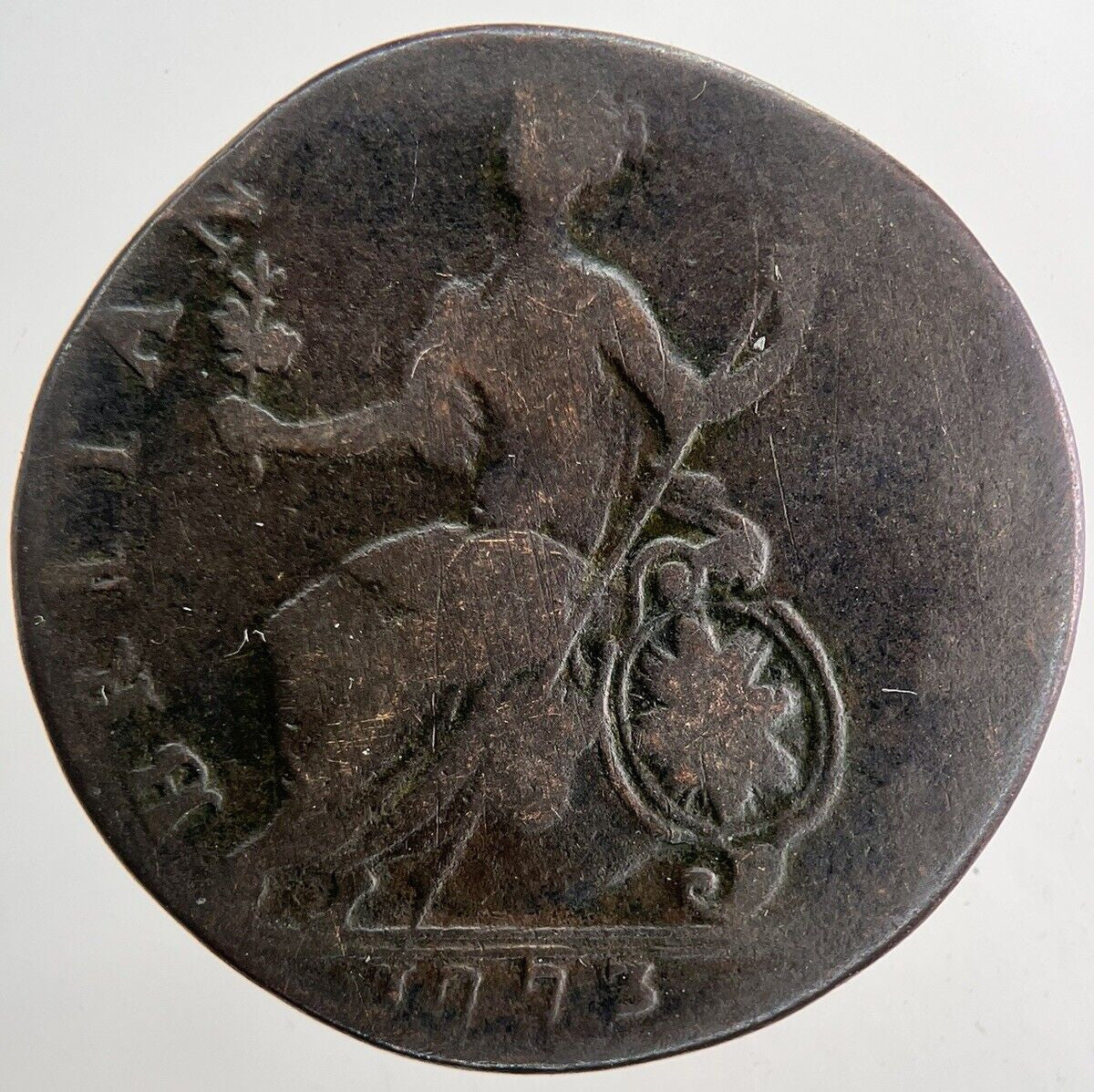 1773 George III 3rd Half - Penny Coin | Fine Collectable Grade | a9434