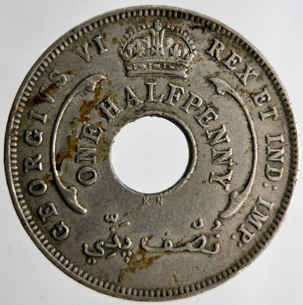 1937 West Africa Half - Penny Coin | Fine Collectable Grade