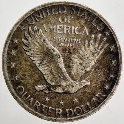 1920 US USA Standing Liberty Quarter Silver Coin | Fine Collectable Grade a6031