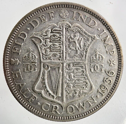 1936 George V Half - Crown Silver Coin | Fine Collectable Grade