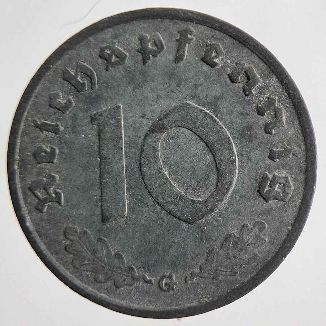 1940 Germany Nazi 10 Pfennig Coin | Fine Collectable Grade