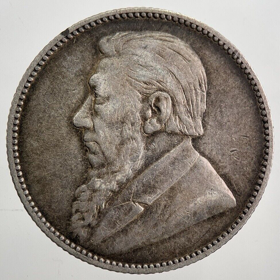 1892 South Africa One Shilling Silver Coin | Very High Grade | a7928