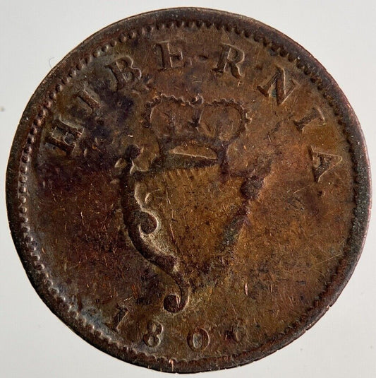 1806 Irish Hibernia Farthing Coin | Collectable Grade