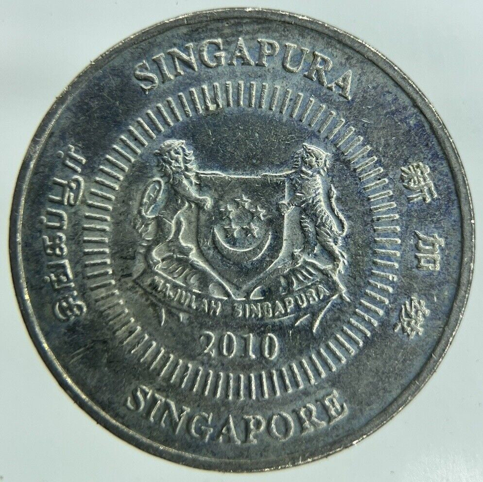 2010 Singapore 50 Cents Coin | Fine Collectable Grade