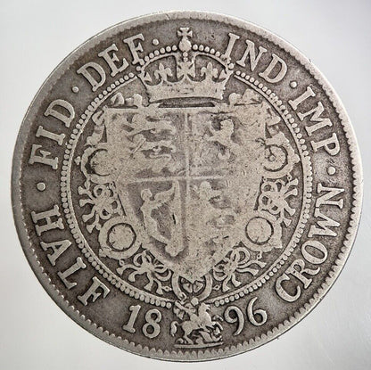 1896 Victoria Half - Crown Silver Coin | Collectable Grade
