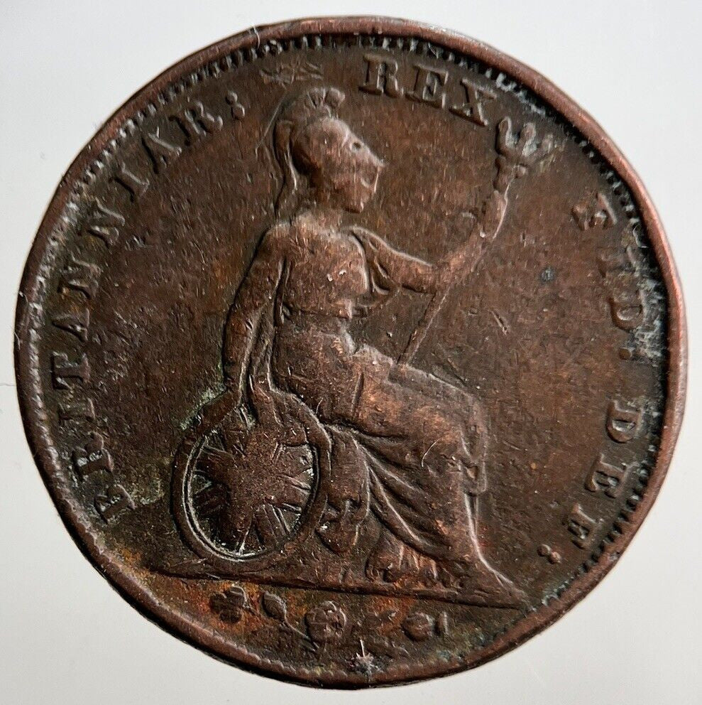 1826 George IV Farthing Coin | Fine Collectable Grade | a3027