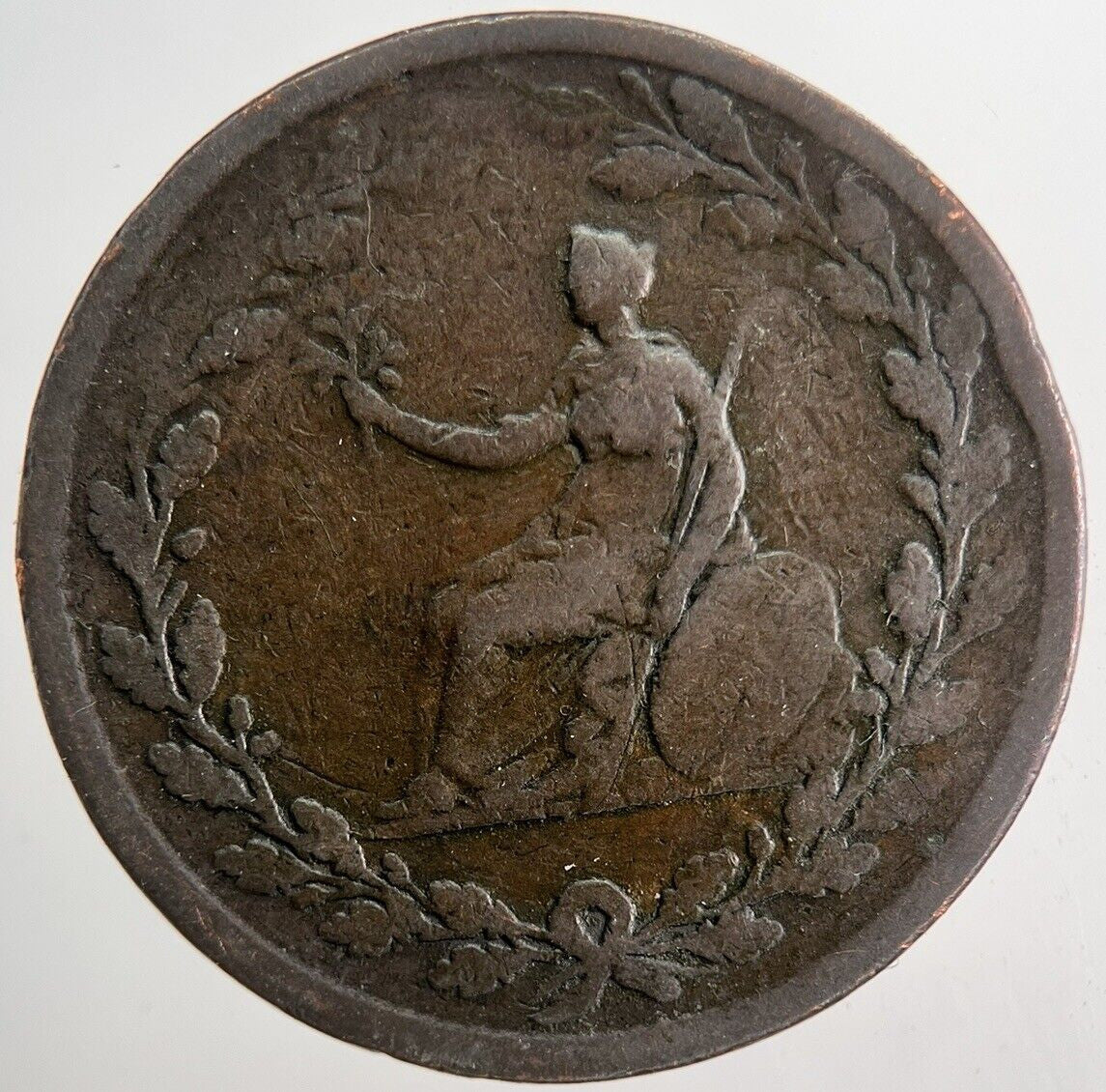 1800’s Brutus Half - Penny Token | Collectable Grade | a6547