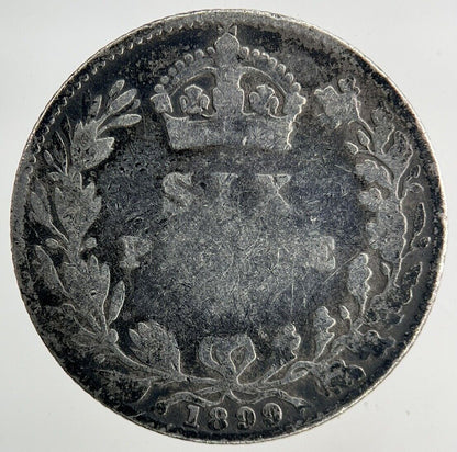1899 Victoria Sixpence Silver Coin | Collectable Grade