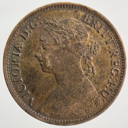 1884 Victoria Farthing Coin | Very High Grade