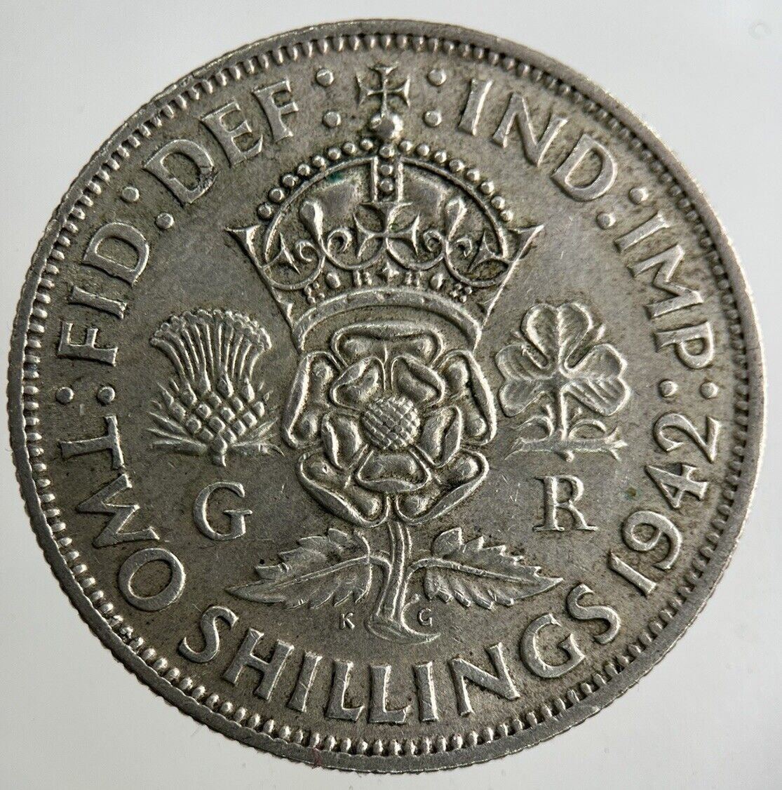 1942 George VI Florin Silver Coin | Fine Collectable Grade