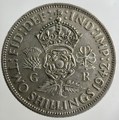 1942 George VI Florin Silver Coin | Fine Collectable Grade