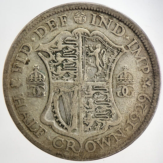1929 George V Half - Crown Silver Coin | Collectable Grade