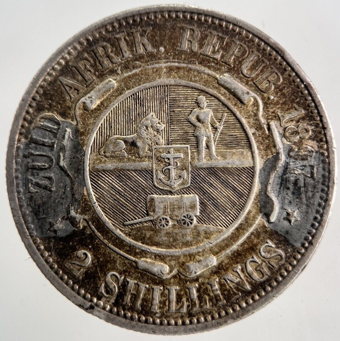 1897 South Africa Florin 2 Shillings Silver Coin | Collectable Grade | a7088