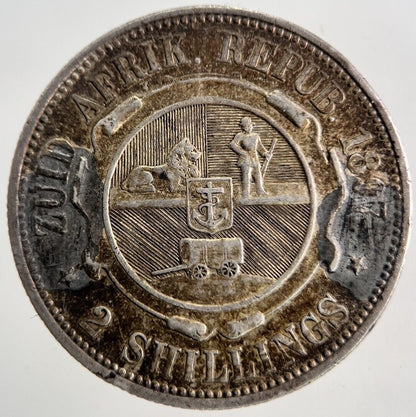 1897 South Africa Florin 2 Shillings Silver Coin | Collectable Grade | a7088