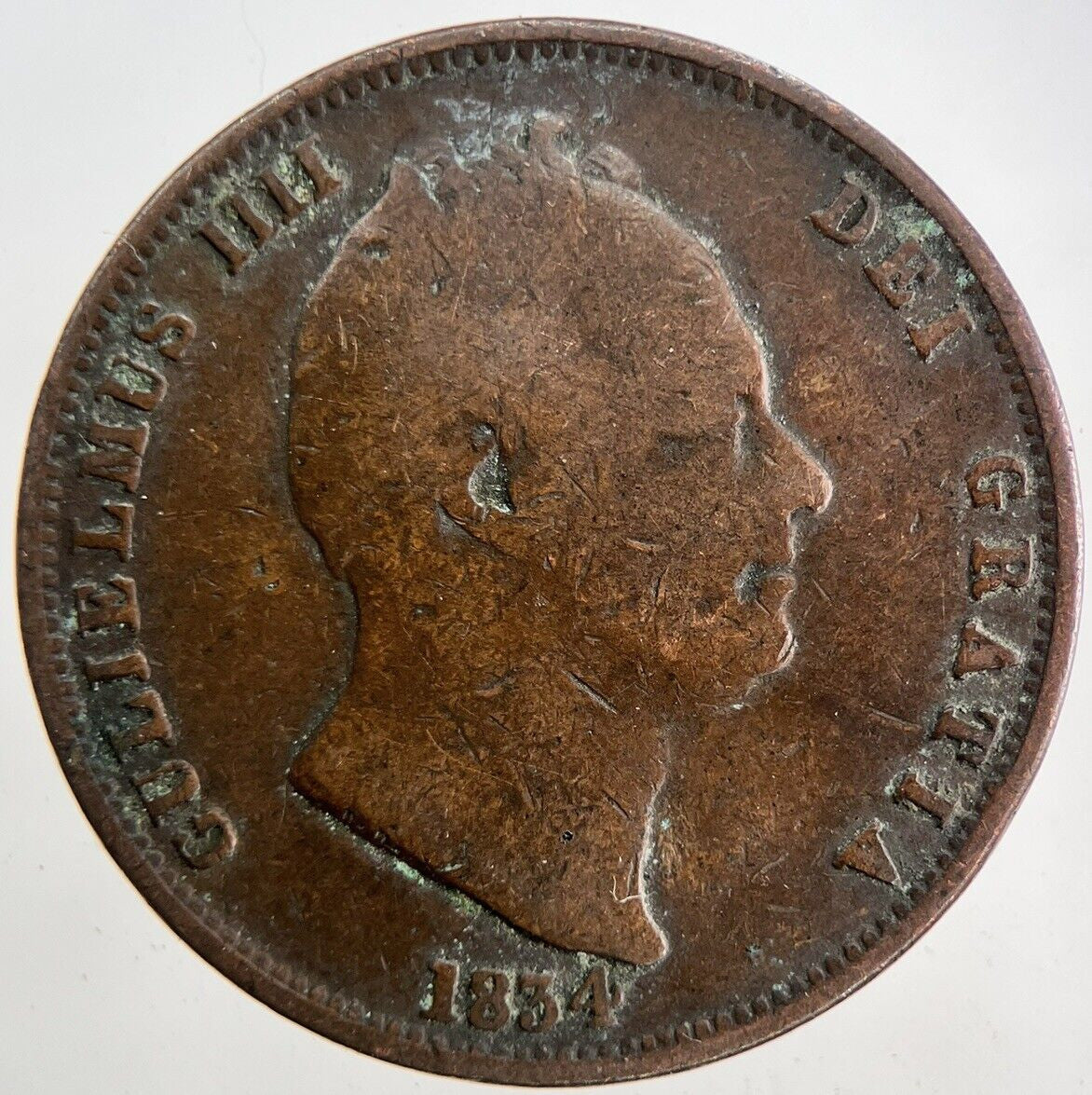 1834 William IV Half - Penny Coin | Collectable Grade