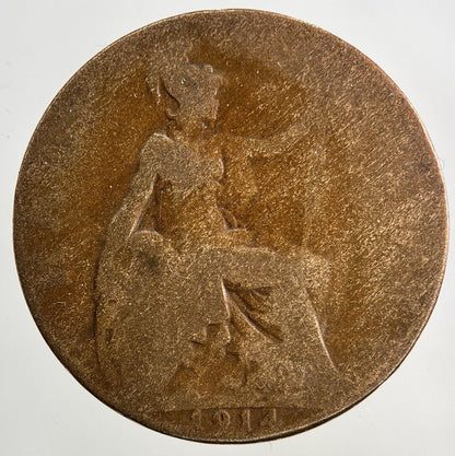 1914 George V Half - Penny Coin | Collectable Grade