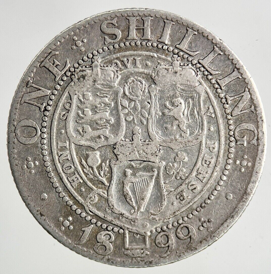 1899 Victoria Shilling Silver Coin | Fine Collectable Grade