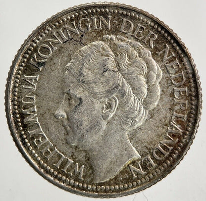 1941 Netherlands 25 Cents Silver Coin | Very High Grade