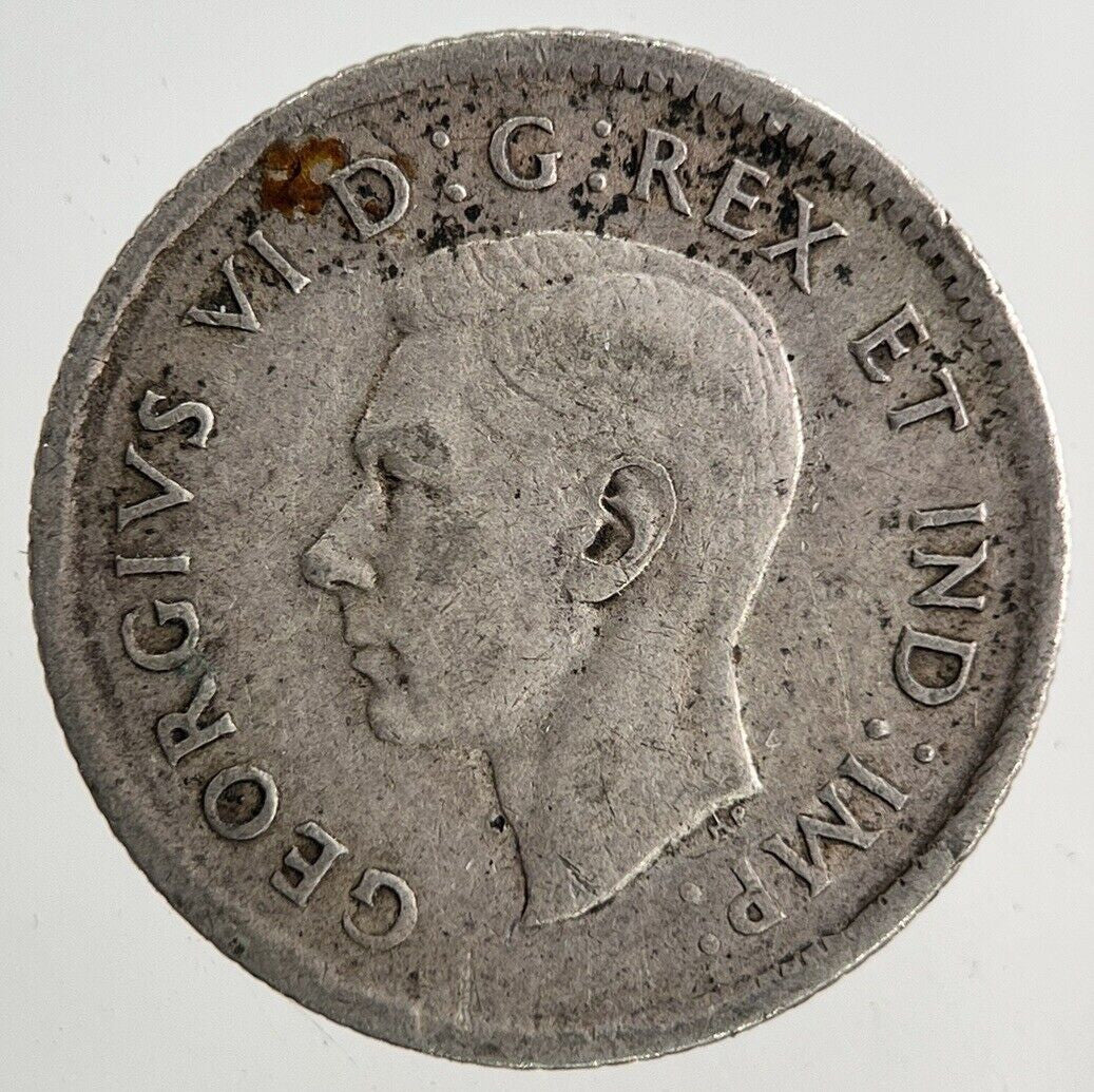 1942 Canada 10 Cents Silver Coin | Fine Collectable Grade