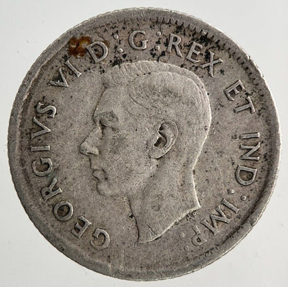 1942 Canada 10 Cents Silver Coin | Fine Collectable Grade