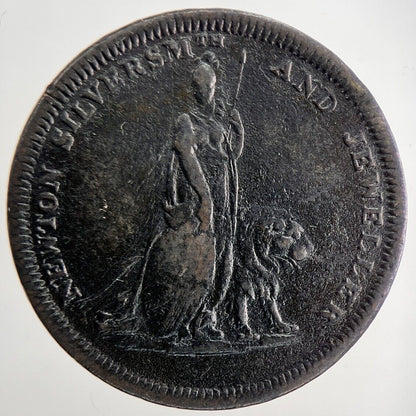 1811 Norwich Silversmith Half - Penny Token Coin | Fine Collectable Grade | a8727
