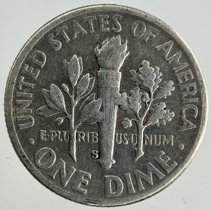 1948 - S US USA Roosevelt Dime Silver Coin | Fine Collectable Grade