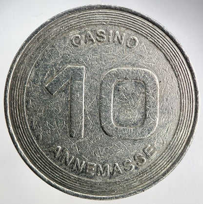 10 Annemasse Casino Token Coin | Fine Collectable Grade