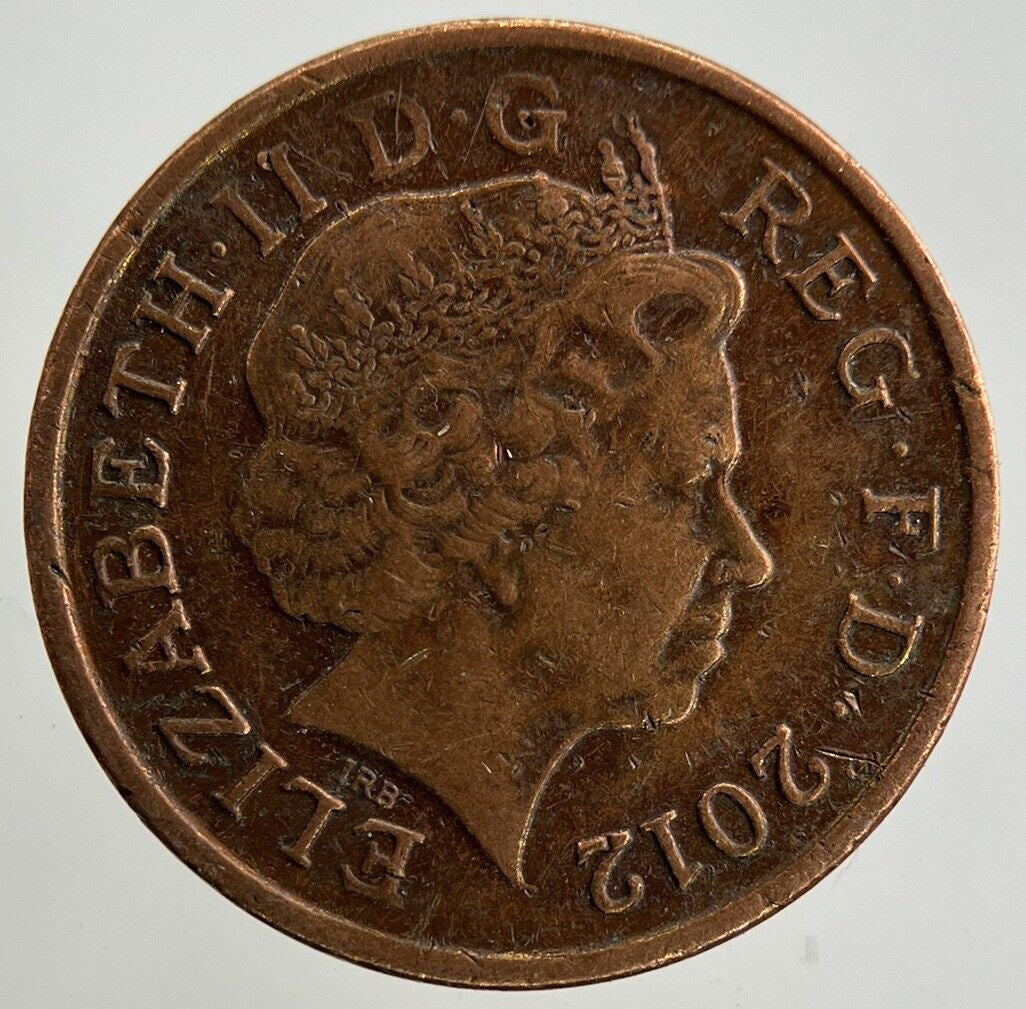 2012 Elizabeth II 2nd 1p One - Pence Shield Coin | Collectable Grade