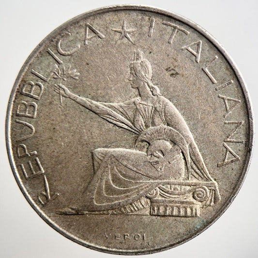 1861 - 1961 Italy 500 Lira Silver Coin | Fine Collectable Grade | a3656