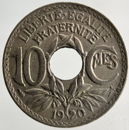 1920 France 10 Centimes Coin | Fine Collectable Grade