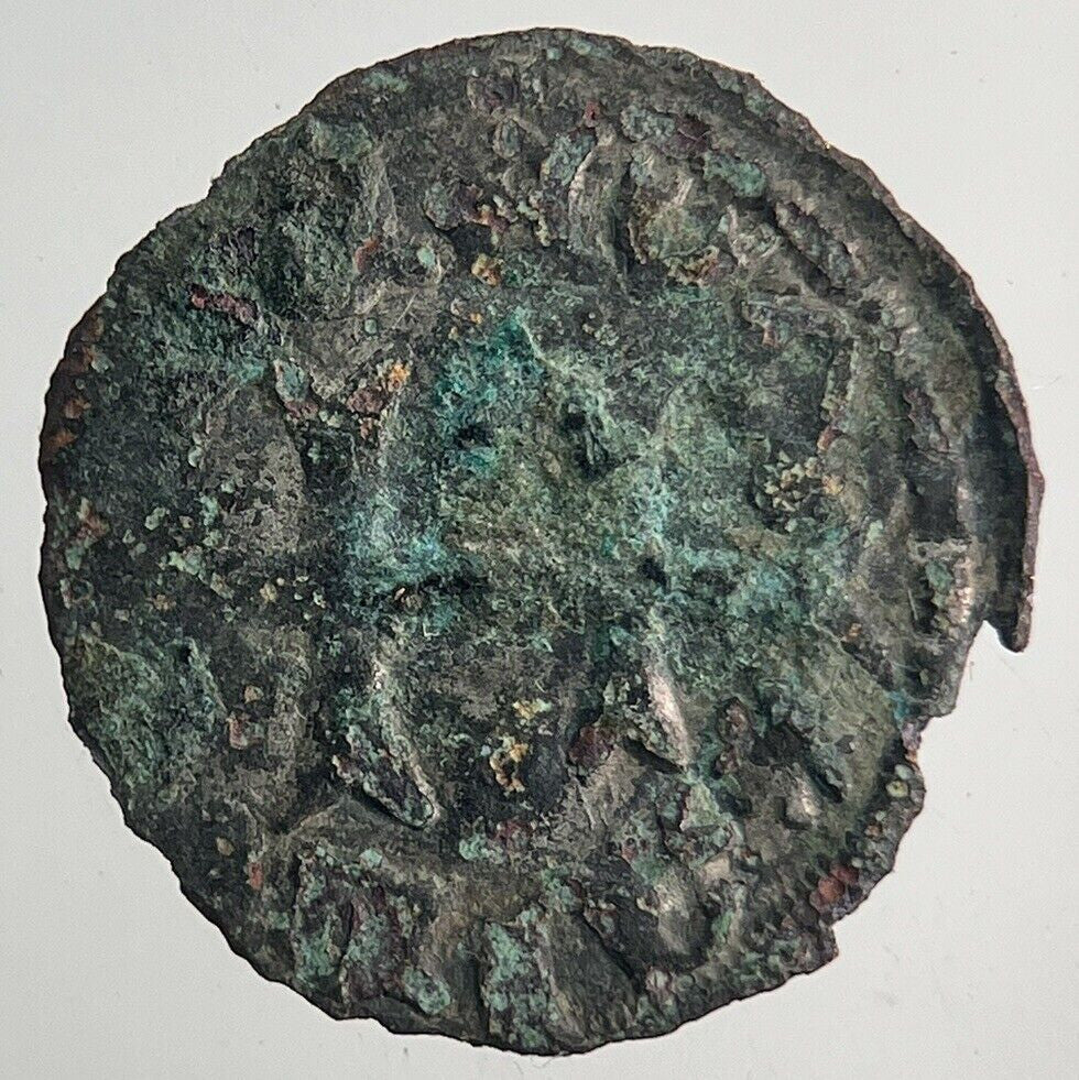 Medieval Crusades Hammered Double Cross Silver Coin | Collectable Grade | a9979
