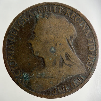 1895 Victoria One Penny Coin | Collectable Grade