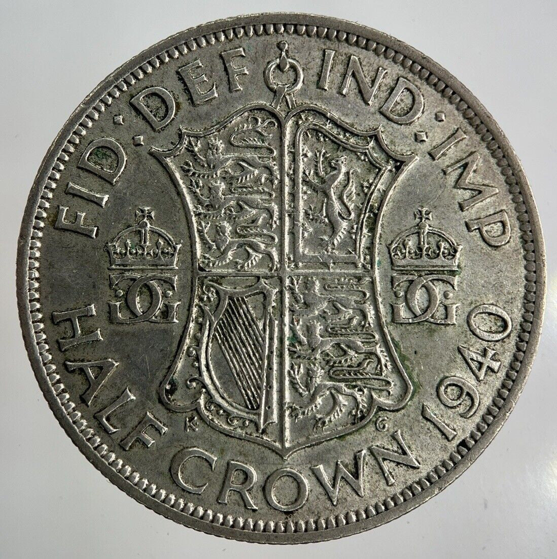 1940 George VI Half-Crown Silver Coin | Fine Collectable Grade