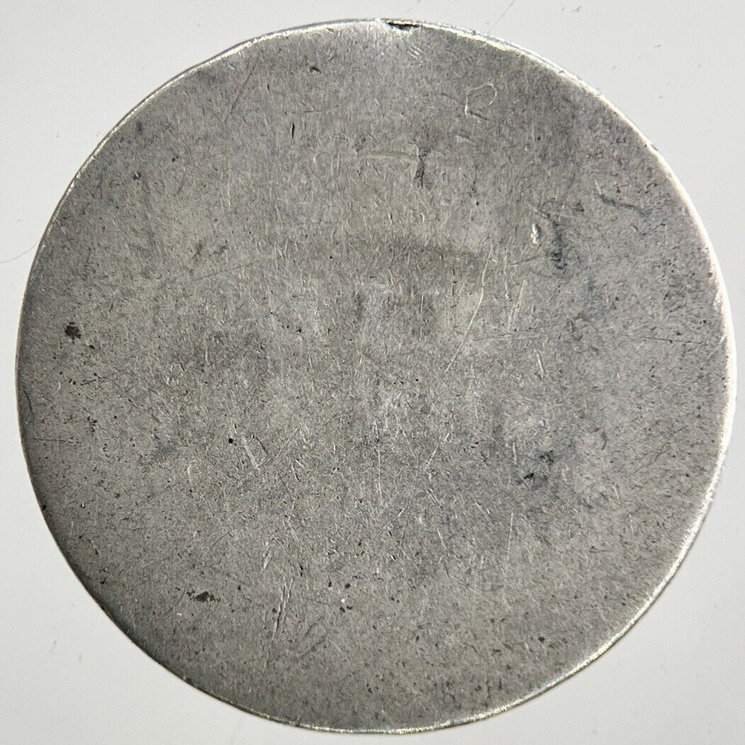 British Edward VII Sixpence Silver Coin | Worn Grade