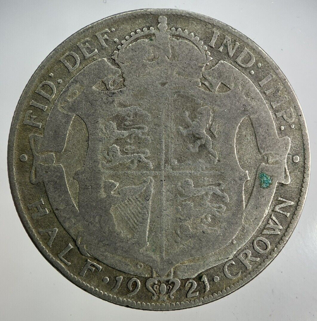 1921 George V Half - Crown Silver Coin | Collectable Grade