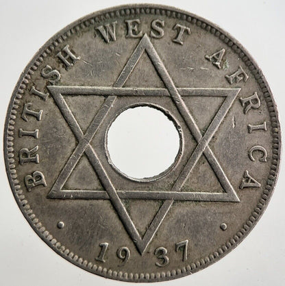 1937 West Africa 1 One Half-Penny Coin | Very High Grade | a7564