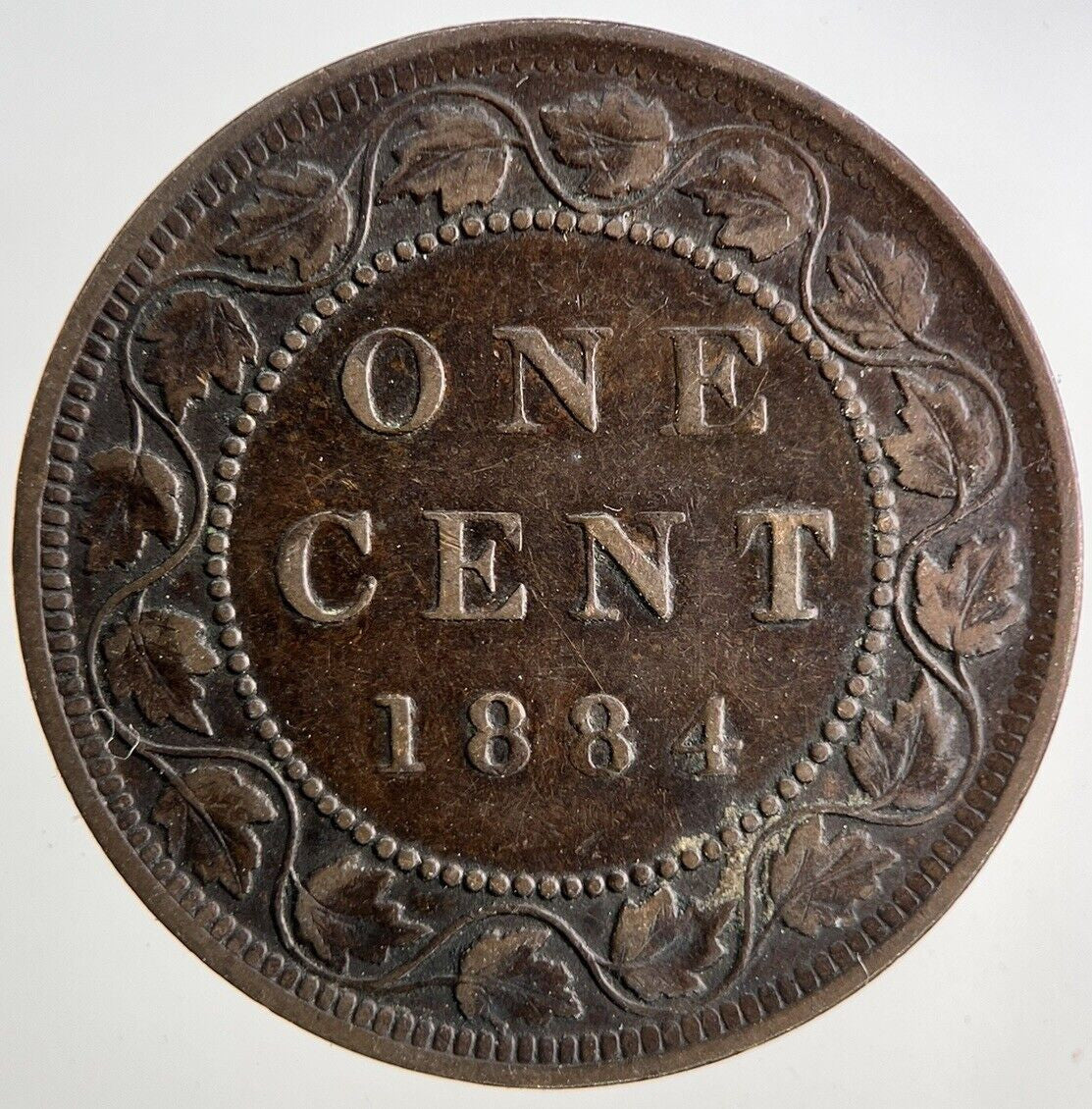 1884 Canada 1 One Cent Coin | Fine Collectable Grade