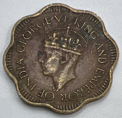 1944 Ceylon 10 Cents Coin | Fine Collectable Grade | a1307