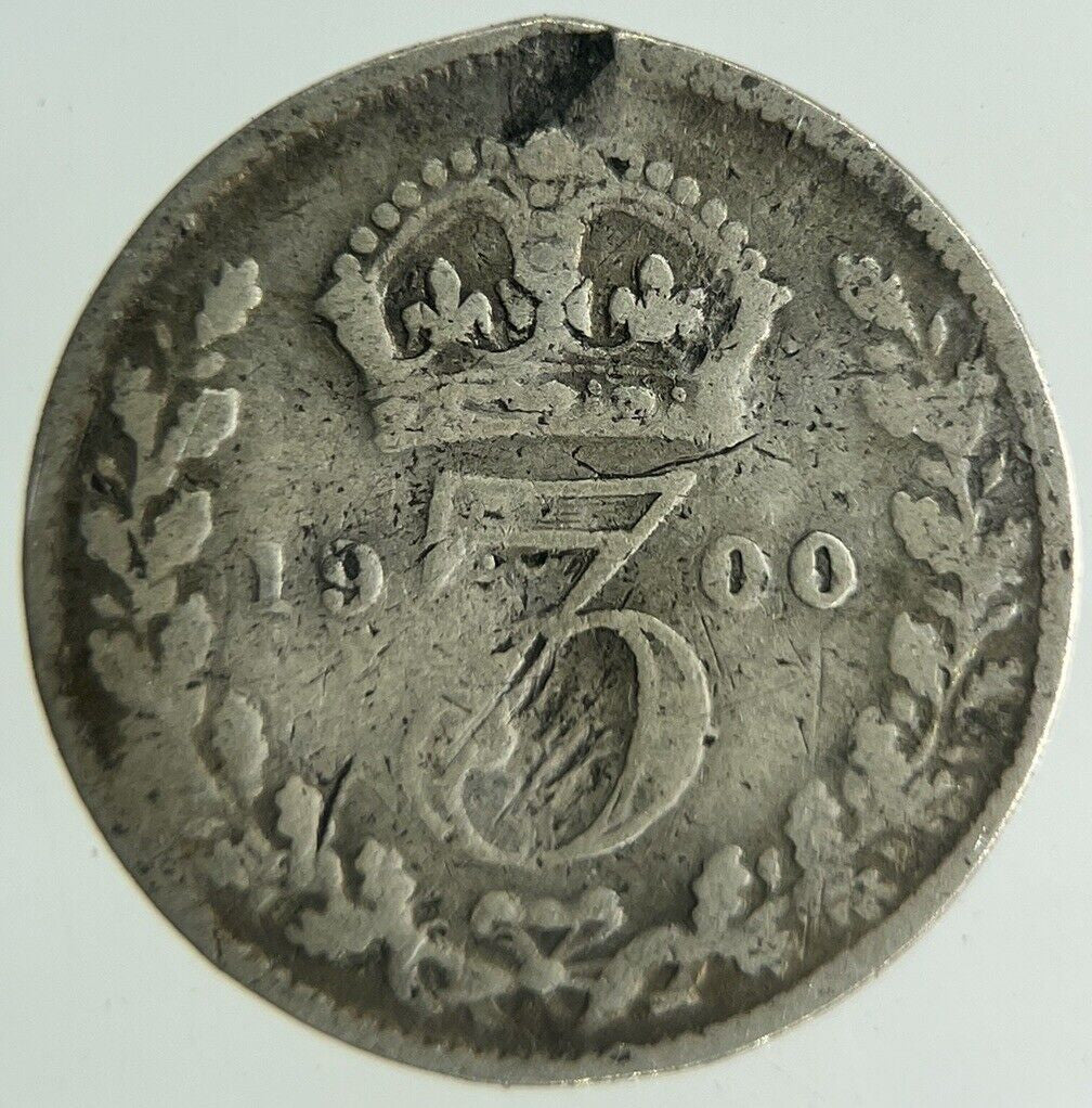 1900 Victoria Threepence Silver Coin | Collectable Grade