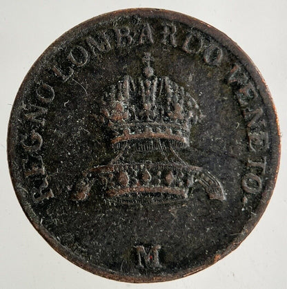 1822 Italy 1 Centesimo Coin | Fine Collectable Grade