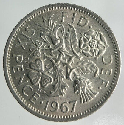 1967 Elizabeth II 2nd Sixpence Coin | Fine Collectable Grade