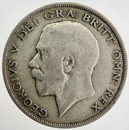 1921 George V Half - Crown Silver Coin | Collectable Grade | a8125