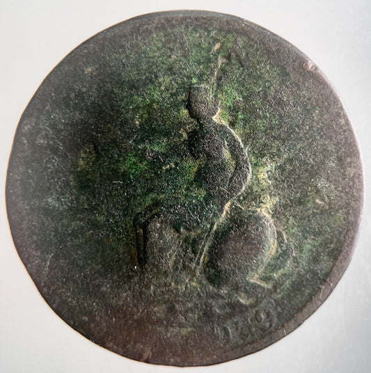 1799 George III 3rd Half - Penny Coin | Fair Grade | a4391