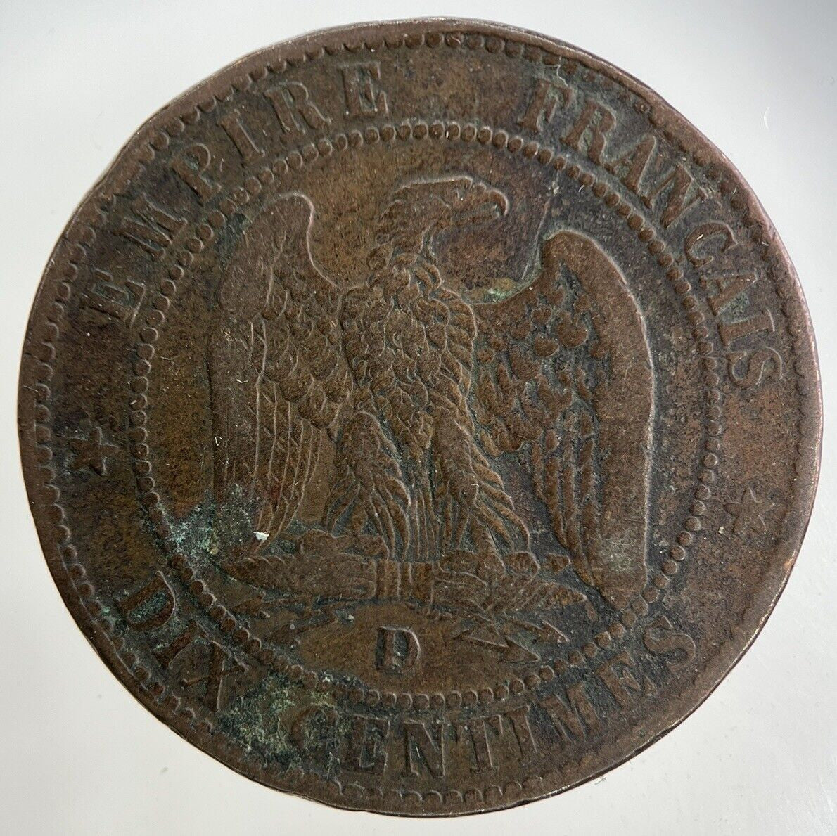 1855 France 10 Centimes Coin | Fine Collectable Grade